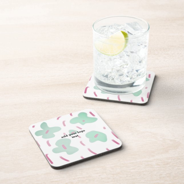 Simple minimal elegant custom logo here company  s coaster (Right Side)
