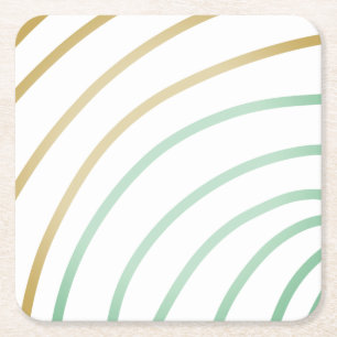 Simple minimal elegant custom logo here company s square paper coaster