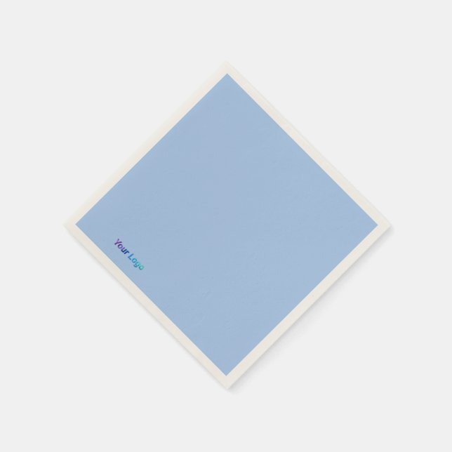 Simple minimal elegant custom logo here company t  napkin (Corner)