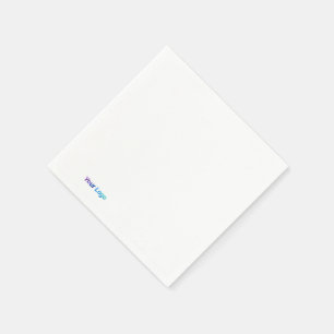 Simple minimal elegant custom logo here company t napkin