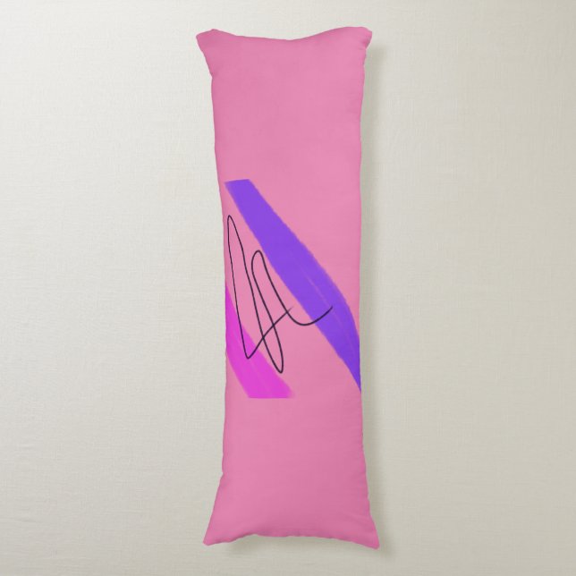 Simple minimal elegant custom logo here company th body cushion (Front Vertical)