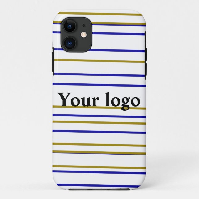 Simple minimal elegant custom logo here company th Case-Mate iPhone case (Back)