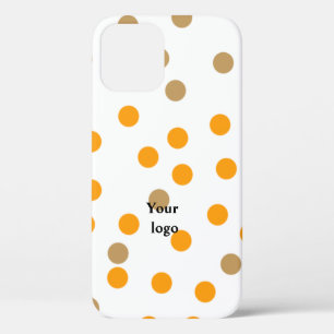 Simple minimal elegant custom logo here company th iPhone 12 case