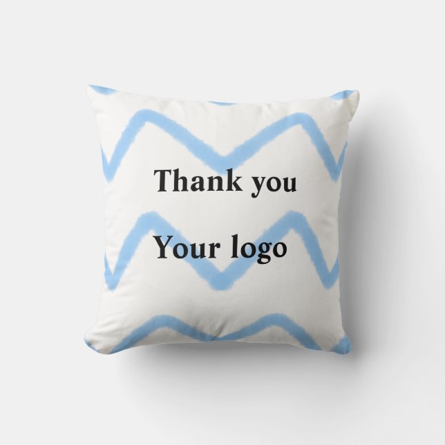 Simple minimal elegant custom logo here company th cushion (Front)