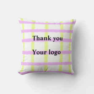 Simple minimal elegant custom logo here company th cushion