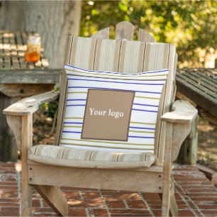 Simple minimal elegant custom logo here company th cushion