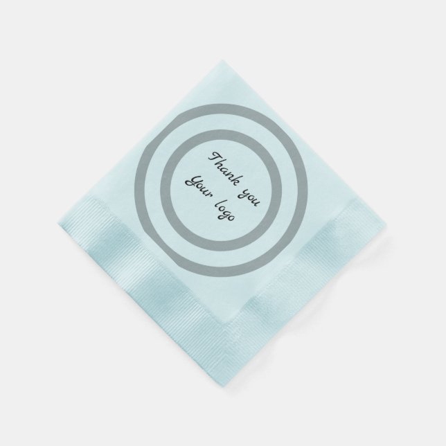Simple minimal elegant custom logo here company th napkin (Corner)
