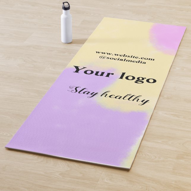 Simple minimal elegant custom logo here company th yoga mat (In Situ)