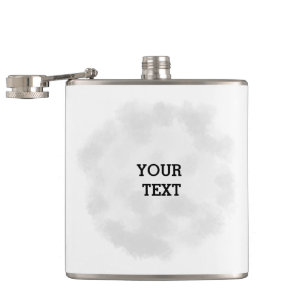 Simple minimal elegant custom logo here company w hip flask