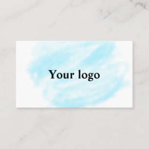 Simple minimal elegant custom logo here company wa business card