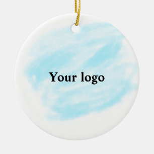 Simple minimal elegant custom logo here company wa ceramic tree decoration