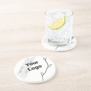 Simple minimal elegant custom logo here company wa coaster