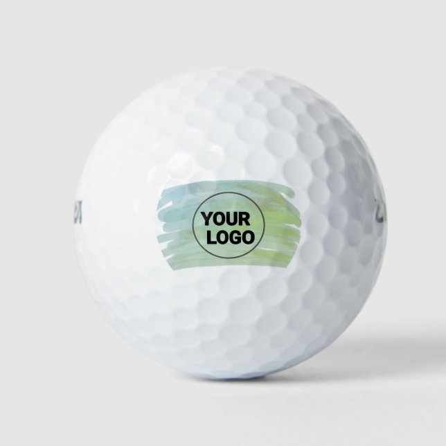 Simple minimal elegant custom logo here company wa golf balls (Front)