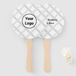 Simple minimal elegant custom logo here company wa hand fan