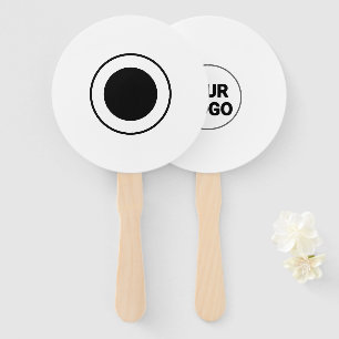 Simple minimal elegant custom logo here company wa hand fan