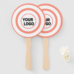 Simple minimal elegant custom logo here company wa hand fan