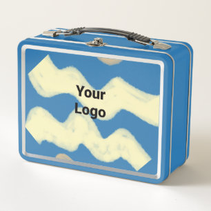 Simple minimal elegant custom logo here company wa metal lunch box
