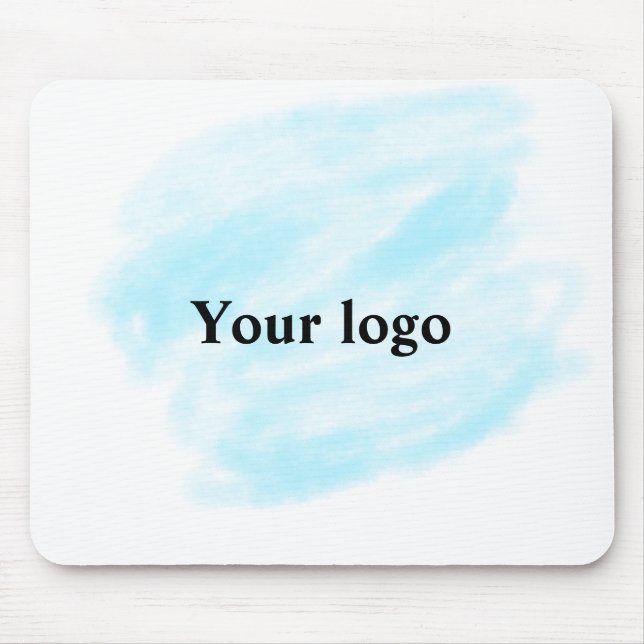 Simple minimal elegant custom logo here company wa mouse pad (Front)