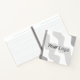 Simple minimal elegant custom logo here company wa notebook