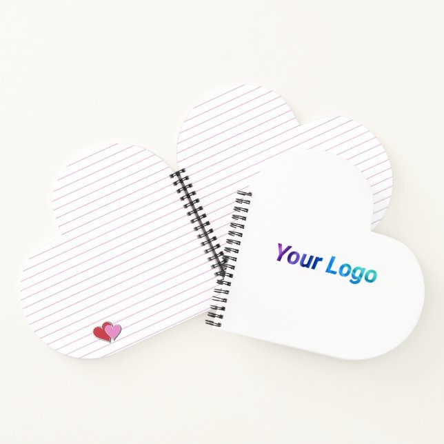 Simple minimal elegant custom logo here company wa notebook (Inside)