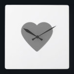 Simple minimal elegant custom logo here company wa square wall clock<br><div class="desc">Design</div>