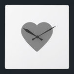 Simple minimal elegant custom logo here company wa square wall clock<br><div class="desc">Design</div>