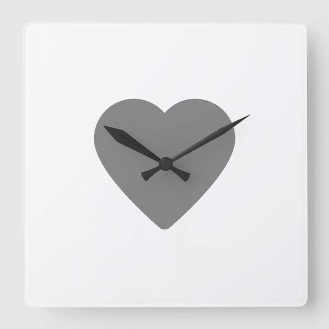 Simple minimal elegant custom logo here company wa square wall clock (Front)