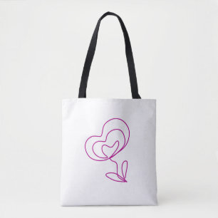 Simple minimal elegant custom logo here company wa tote bag