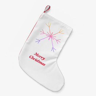 Simple minimal elegant custom merry Christmas Chri Small Christmas Stocking