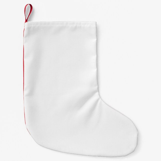 Simple minimal elegant custom merry Christmas Chri Small Christmas Stocking (Front)