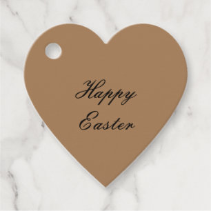 Simple minimal elegant happy easter gift tag