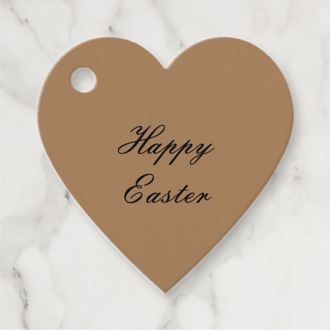 Simple minimal elegant happy easter gift tag (Front)