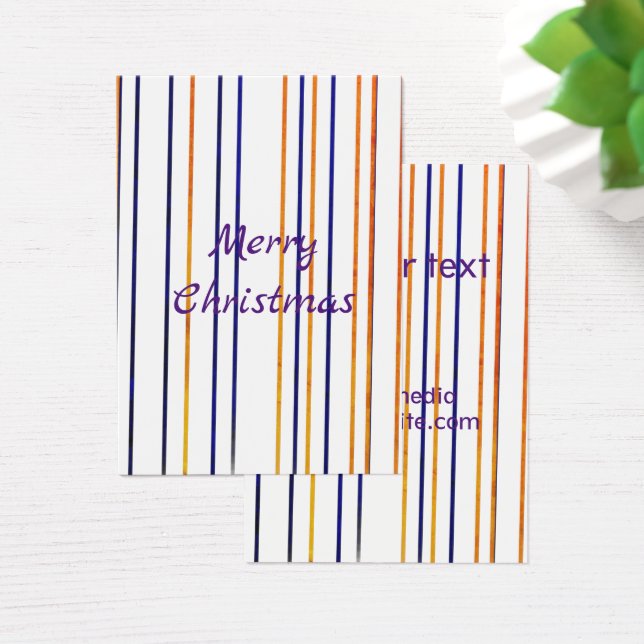 Simple minimal elegant  merry christmas gift tag (Desk)