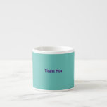 Simple minimal elegant thank you elegant custom  c espresso cup<br><div class="desc">Design</div>