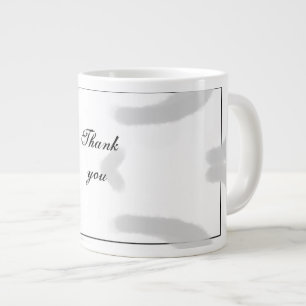 Simple minimal elegant thank you elegant custom  c large coffee mug
