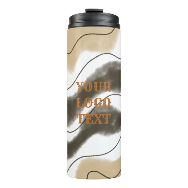Simple minimal elegant thank you elegant custom  c thermal tumbler (Front)