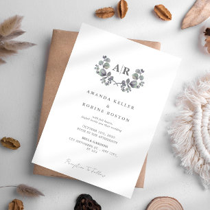 Simple Minimal Elegant Wedding Invitation