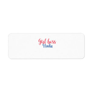 simple minimal girl boss add name text image busin