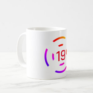 simple minimal gold monogram personalized modern c coffee mug
