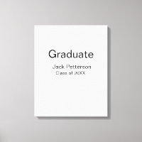 simple minimal graduate add name modern class 