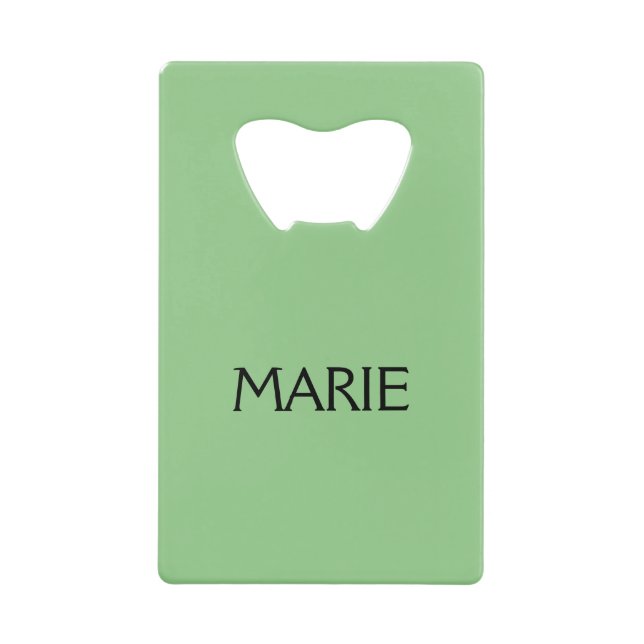 SIMPLE MINIMAL GREEN ADD YOUR NAME TEXT GIFT    (Front)