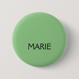 SIMPLE MINIMAL GREEN ADD YOUR NAME TEXT GIFT 6 CM ROUND BADGE