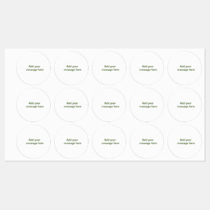 Simple minimal green add your text name photo cust