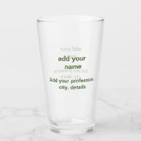Simple minimal green add your text name photo cust