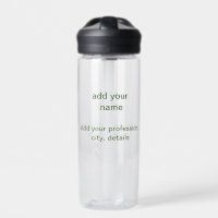 Simple minimal green add your text name photo cust
