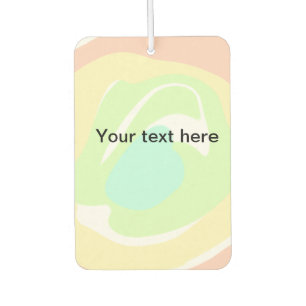 Simple minimal green watercolor glitter add text t car air freshener