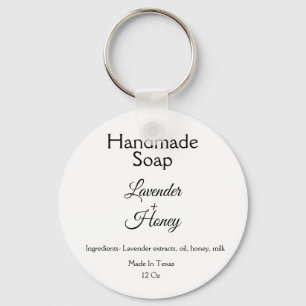 simple minimal lavender soap small business logo c key ring