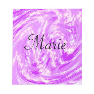 simple minimal light pastel pink add your name th notepad