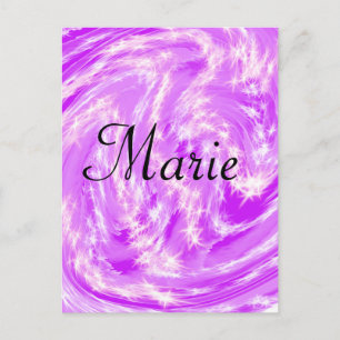 simple minimal light pastel pink add your name th postcard