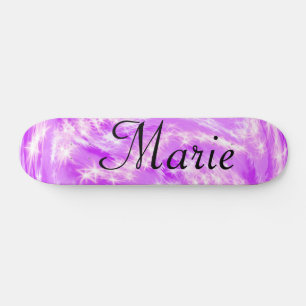 simple minimal light pastel pink add your name th skateboard